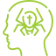 Logo que simboliza la aracnofobia